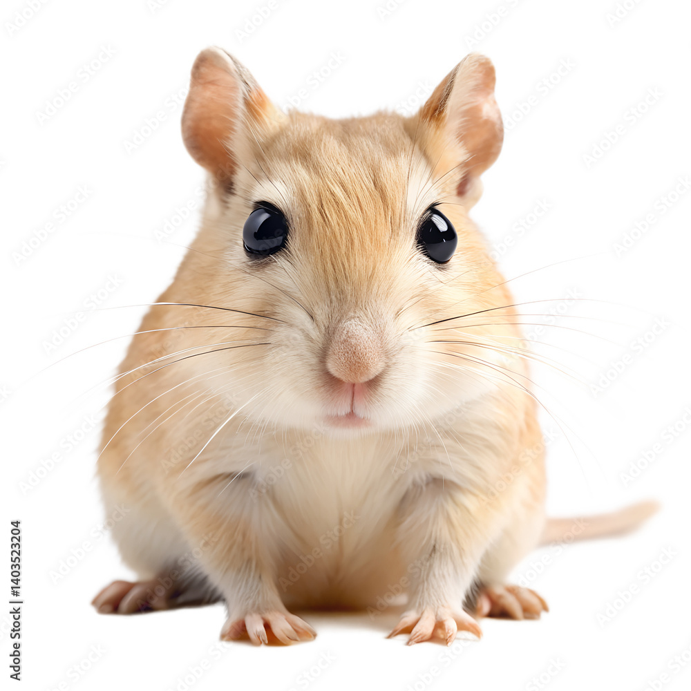 Obraz premium Gerbil cute rodent pet animal isolated on transparent background