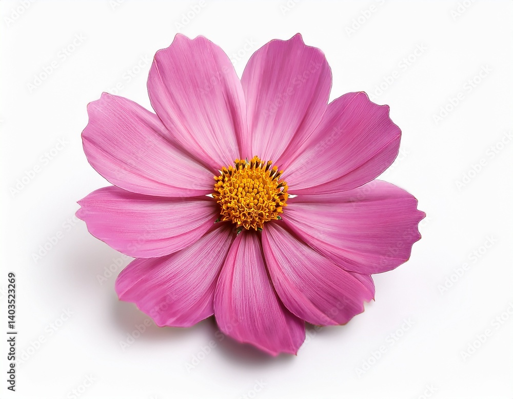 pink cosmos flower isolated on white background format pink cosmos flower isolated on white background format