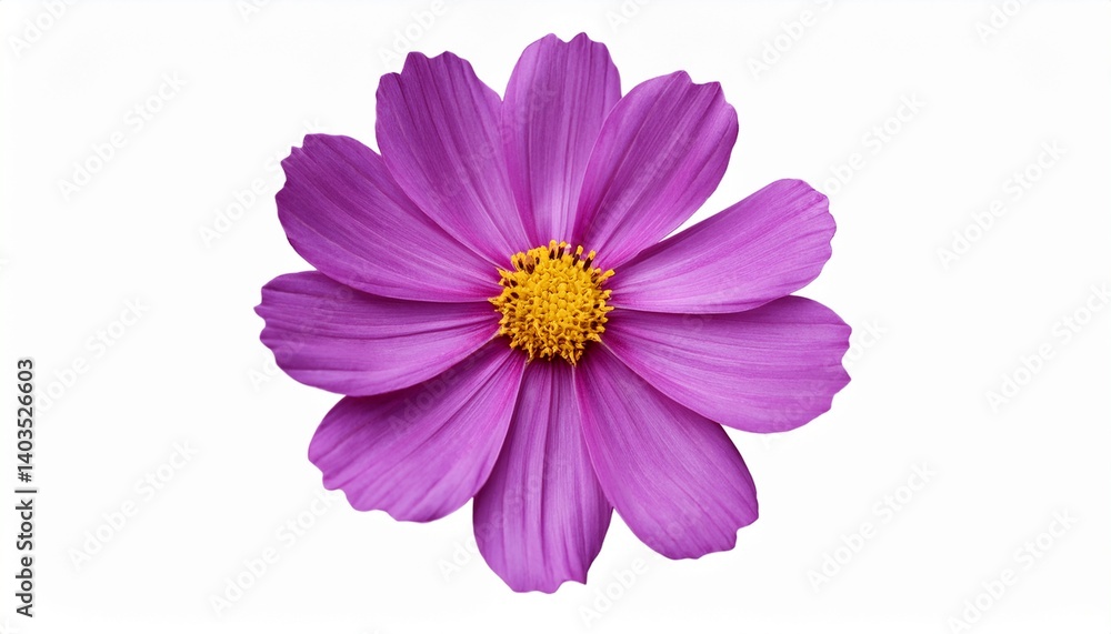 purple cosmos flower isolated on white background format purple cosmos flower isolated on white background format