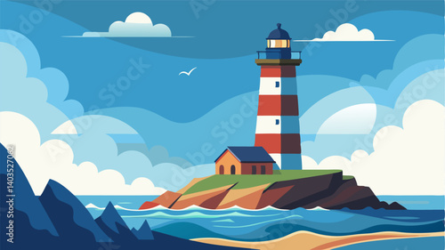 The old lighthouse at the edge of town is a beloved symbol of this coastal community standing tall and proud against the crashing waves and serving as a guide for ships returning