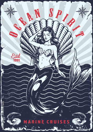 Mermaid design for ocean cruises
