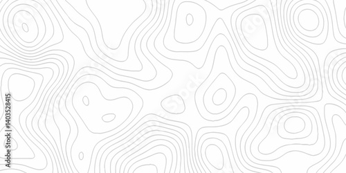 White topography topology vector white background fresh contour map texture. white seamless pattern Abstract background with a wave Topography and geography map grid abstract backdrop.