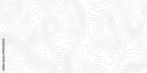 White topography topology vector white background fresh contour map texture. white seamless pattern Abstract background with a wave Topography and geography map grid abstract backdrop.