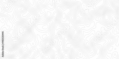 White topography topology vector white background fresh contour map texture. white seamless pattern Abstract background with a wave Topography and geography map grid abstract backdrop.