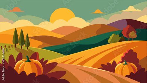 The gentle slopes of the hills are ablaze with shades of wine pumpkin and honey their brilliance only enhanced by the cool crisp air.
