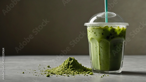 Matcha Latte Drink Smothie