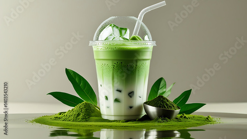 Matcha Latte Drink Smothie