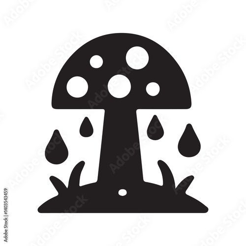 vector illustration of mushroom