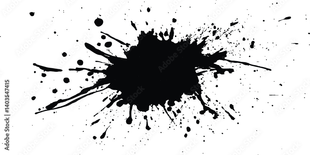 Black ink splatter isolated on transparent background. black ink Splatter, black paint, ink brush strokes, brushes, lines, grungy. Dirty artistic design elements, Black ink splatter isolated on transparent background. black ink Splatter, black paint, ink brush strokes, brushes, lines, grungy. Dirty artistic design elements,