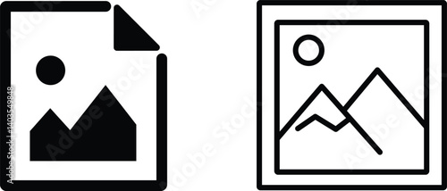 Photos Picture Icon Image File Symbol Vector