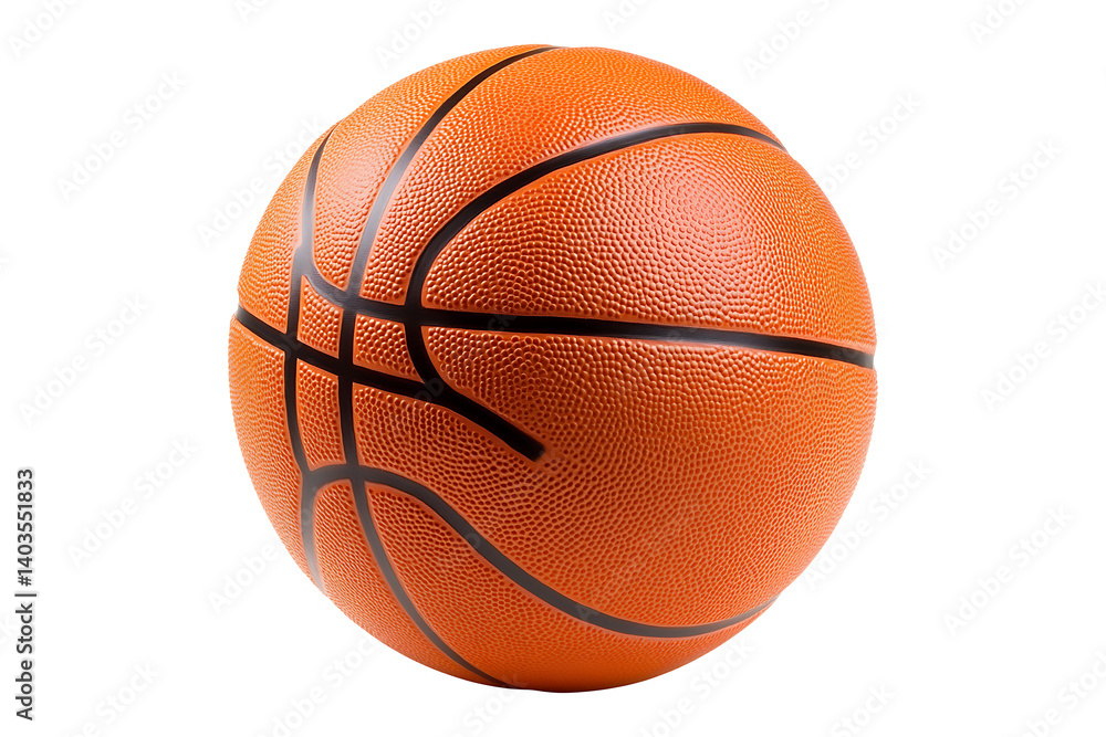 Fototapeta premium Orange Basketball isolated on transparent background