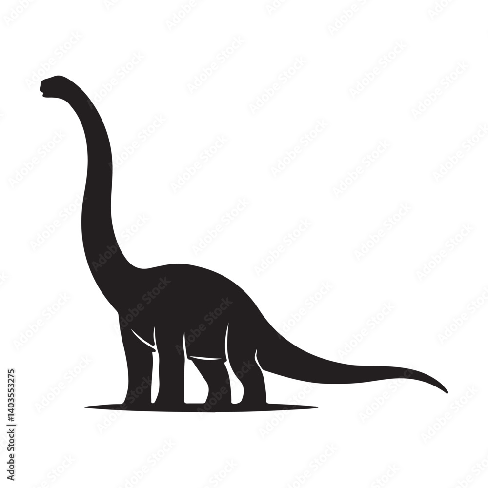 vector illustration of a dinosaur silhouette vector illustration of a dinosaur silhouette