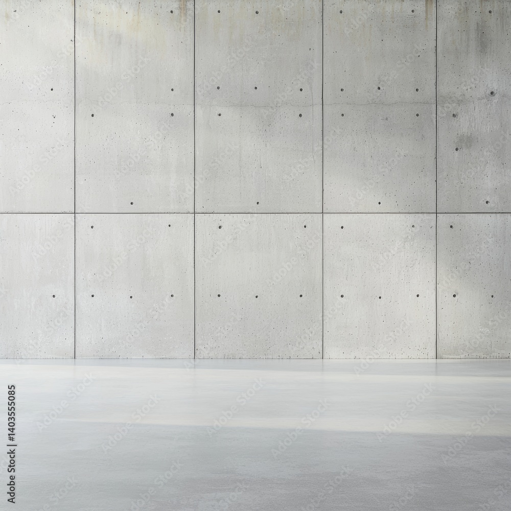 A minimalist concrete wall with a smooth floor, showcasing a modern, industrial aesthetic. A minimalist concrete wall with a smooth floor, showcasing a modern, industrial aesthetic.
