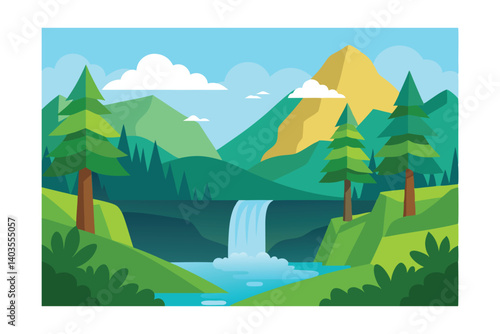 mountain landscape in the mountains