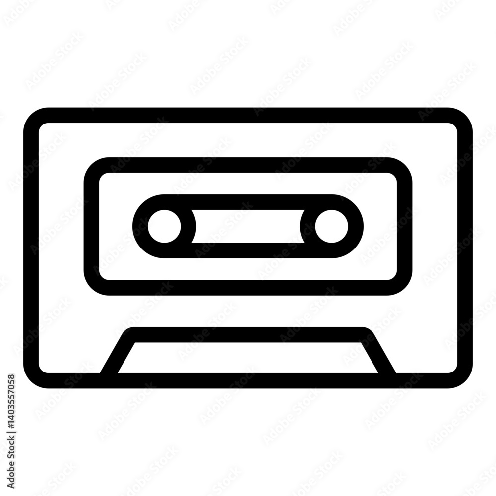 Obraz premium cassette icon