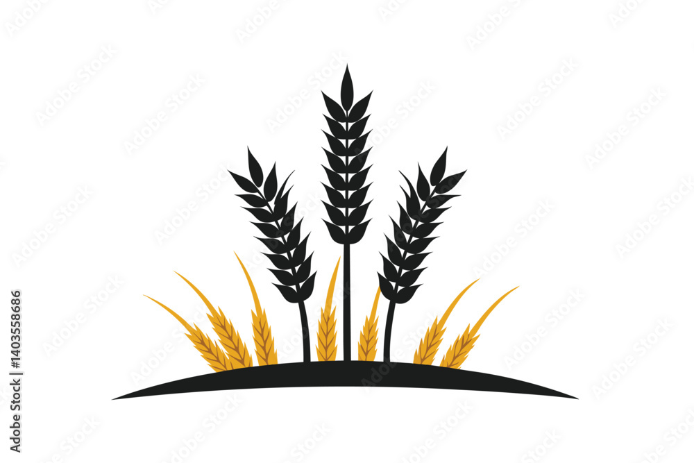wheat ears vector illustration wheat ears vector illustration