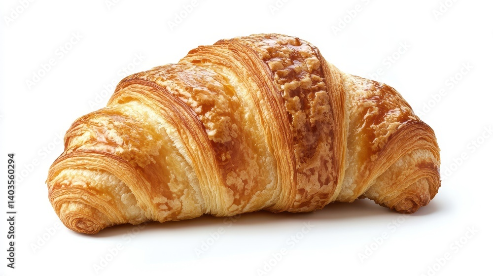 Elegant Croissant in Gourmet Presentation Elegant Croissant in Gourmet Presentation