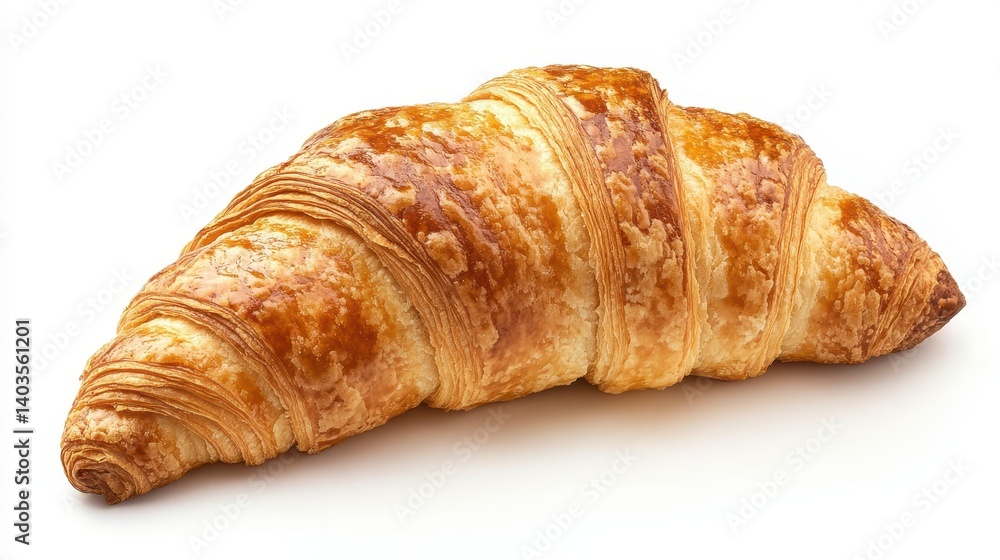 Rustic French Croissant with Crunchy Texture Rustic French Croissant with Crunchy Texture