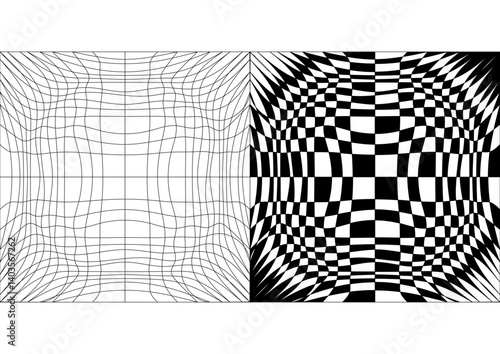 F- 411-2: Abstract vector graphic based on harmonic vortex 