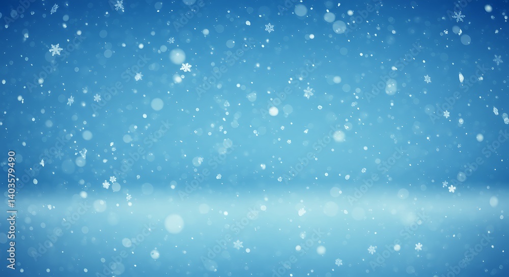 Fototapeta premium Winter's Silent Descent AI Generated