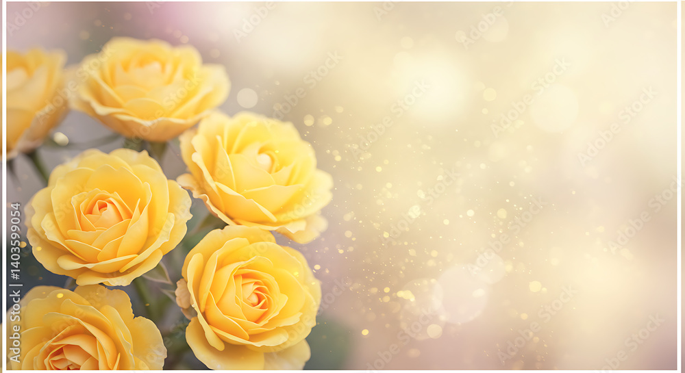 Fototapeta premium Golden Hour Bloom AI Generated