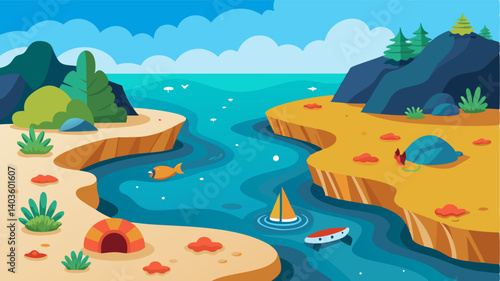 Natural tide pools and secluded coves give campers opportunities to explore the shoreline and encounter fascinating marine life.