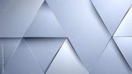 Arrangement of Pale Blue Triangles
