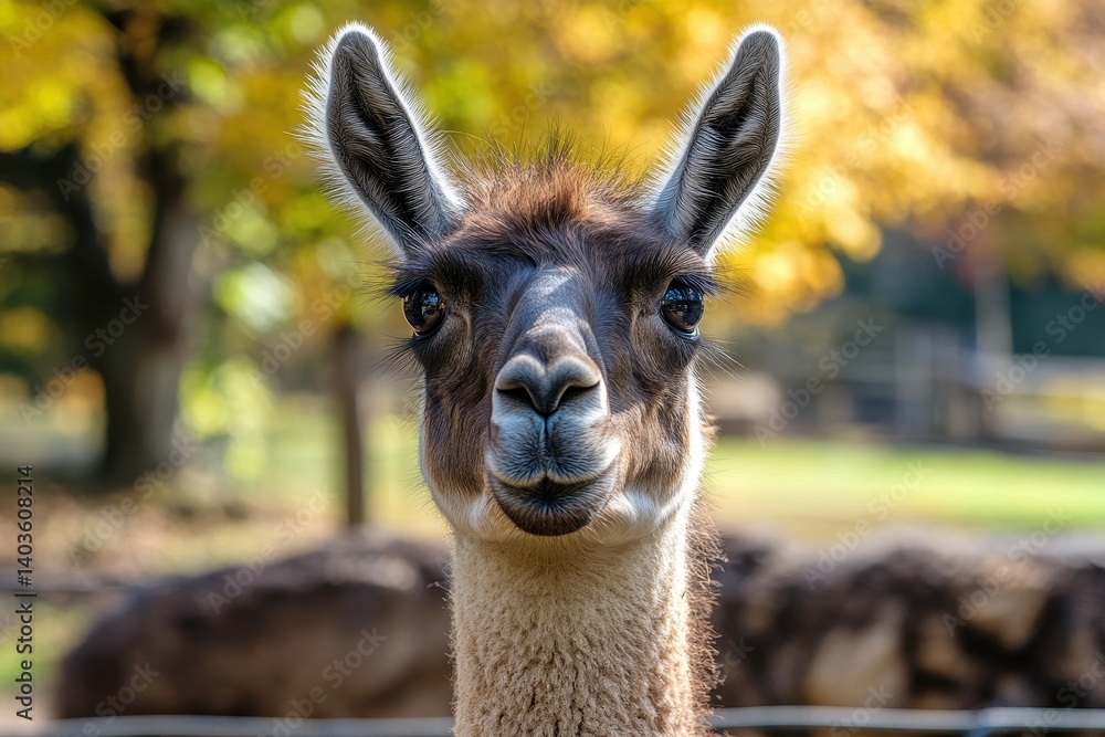 Obraz premium Llama portrait, playful expression
