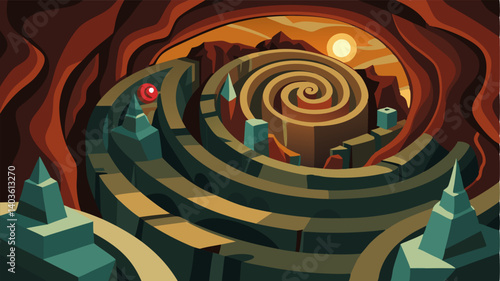 The cave is a maze of twisting tunnels and passages each one offering a new perspective.
