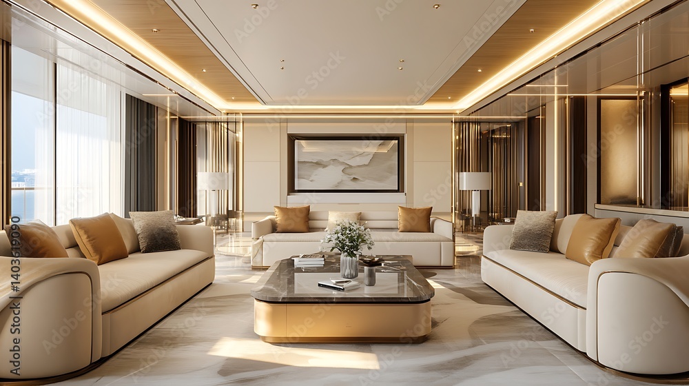 Fototapeta premium Sunset glow on sleek modern house design high resolution picture