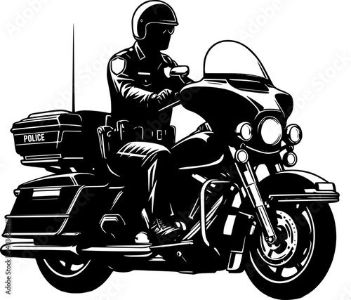 Law enforcement motorcycle rider 