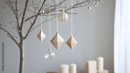 Minimalist Christmas，christmas, decoration, christmas tree,holiday, xmas,winter, decorations, celebration, presents,gift, Santa Claus，ornaments，new year，december，seasonal，gift