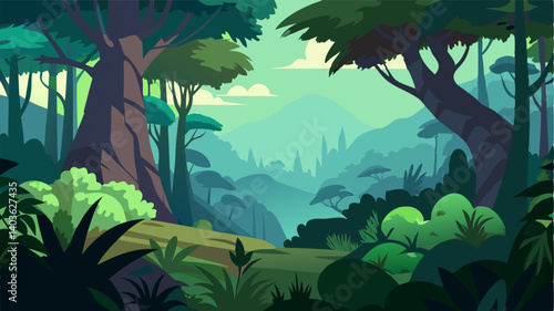 The dense thicket is a wild and untamed place untouched by human interference. It evokes a sense of primal wilderness where nature reigns supreme and man is a mere visitor.