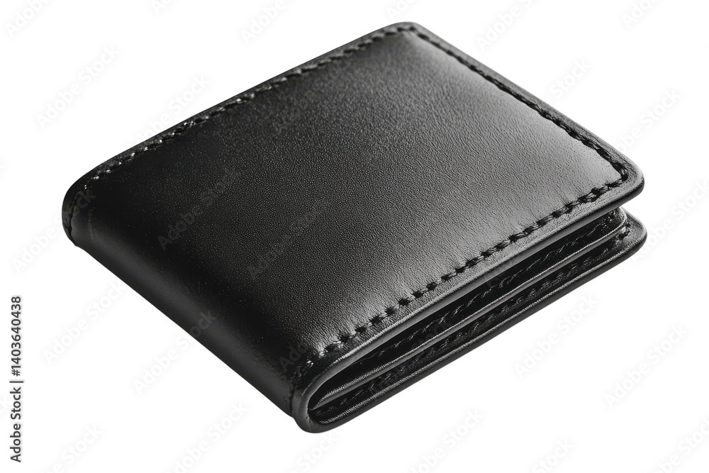 Sleek black leather wallet minimalist design premium quality perfect gift subtle stitching rich Sleek black leather wallet minimalist design premium quality perfect gift subtle stitching rich