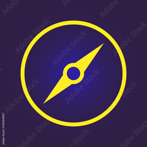 Compass trendy icon rich abstract vector illustration colorful artwork lovely design