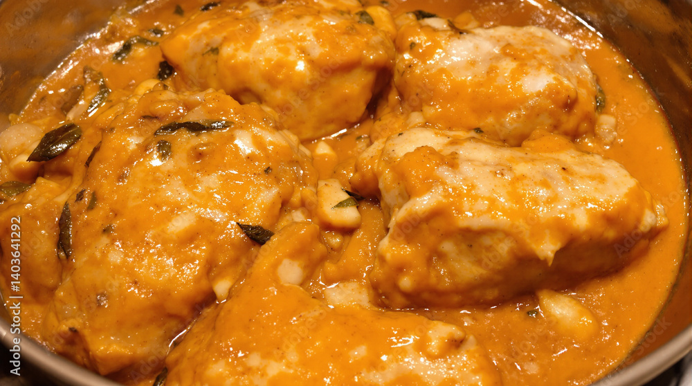 chicken with creamy sauce restaurant tasty food chicken with creamy sauce restaurant tasty food