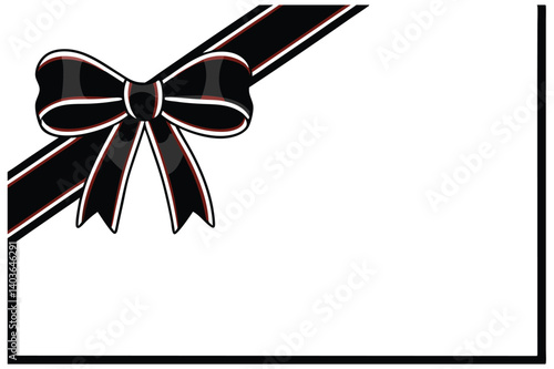 Elegant Gift Certificate with Red Bow Ribbon – Versatile Voucher Design.