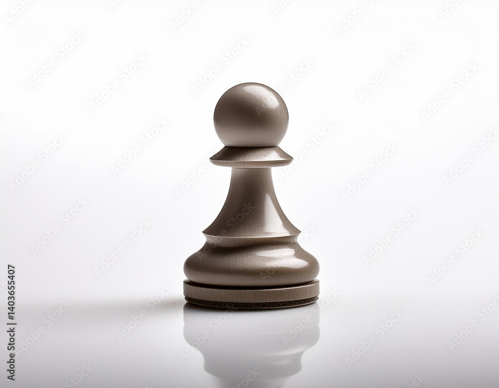 minimalist chess piece pawn isolated on white background minimalist chess piece pawn isolated on white background