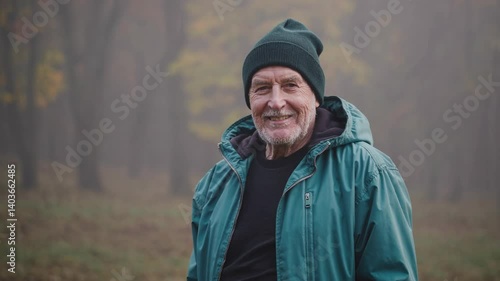 The Elderly Man in Nature