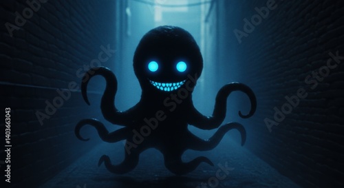 Tentacle Shadow Beast with Blue Eyes
