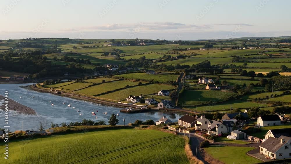 Beautiful Irish scenery. Explore the stunning coastline, rolling hills, and charming villages from above. Escape to nature. Beautiful Irish scenery. Explore the stunning coastline, rolling hills, and charming villages from above. Escape to nature.