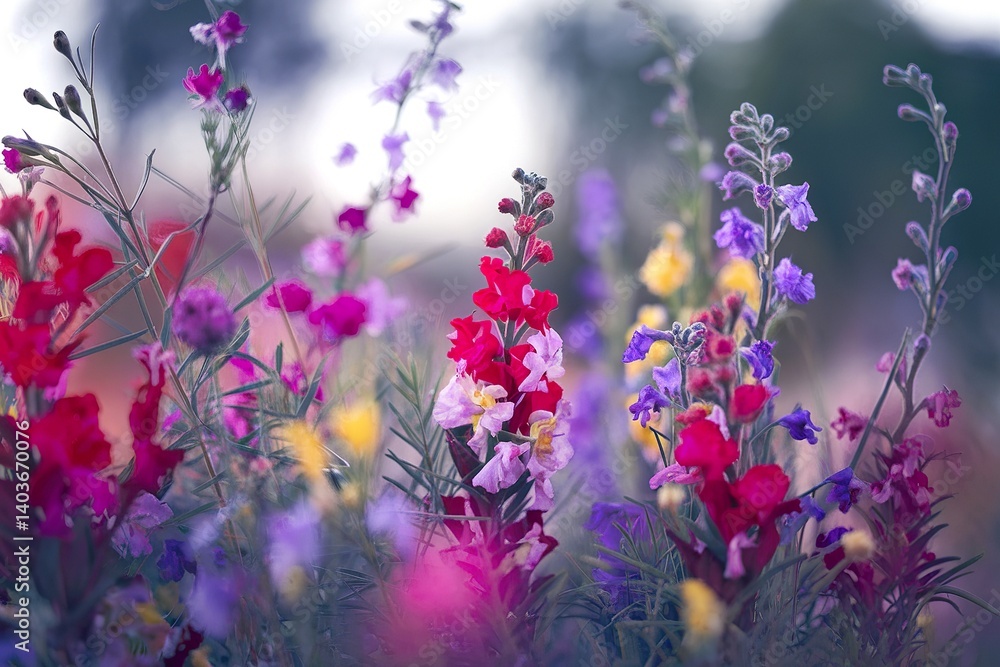 Naklejka premium bouquet of flowers with a stunning close-up shot.