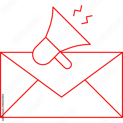 Email Marketing icon single vector illustration