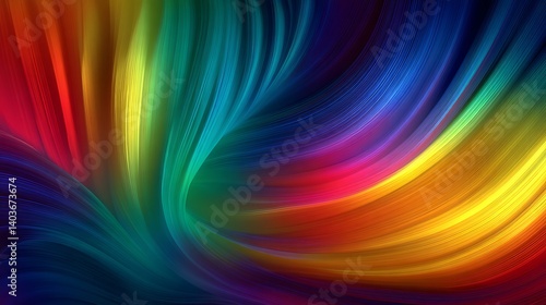 Wallpaper Mural Vibrant Rainbow Swirls Abstract Background Design Torontodigital.ca