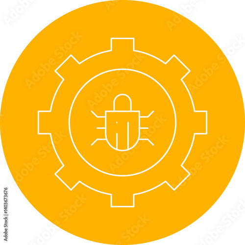 Bug Fixing icon single vector illustration