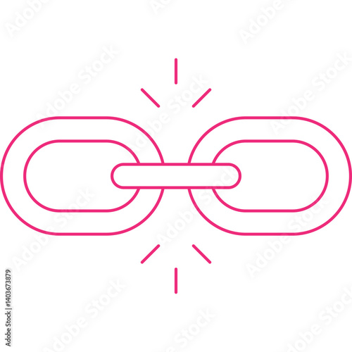 Link Building icon single vector illustration