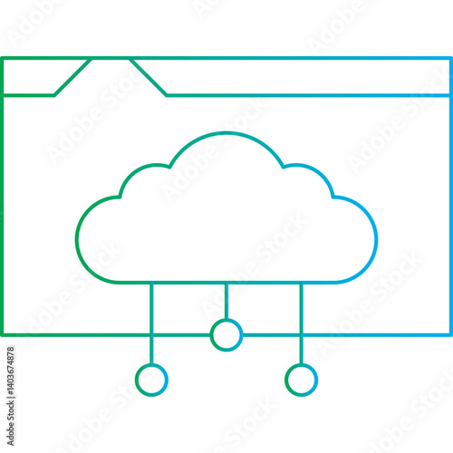 Web Hosting icon single vector illustration