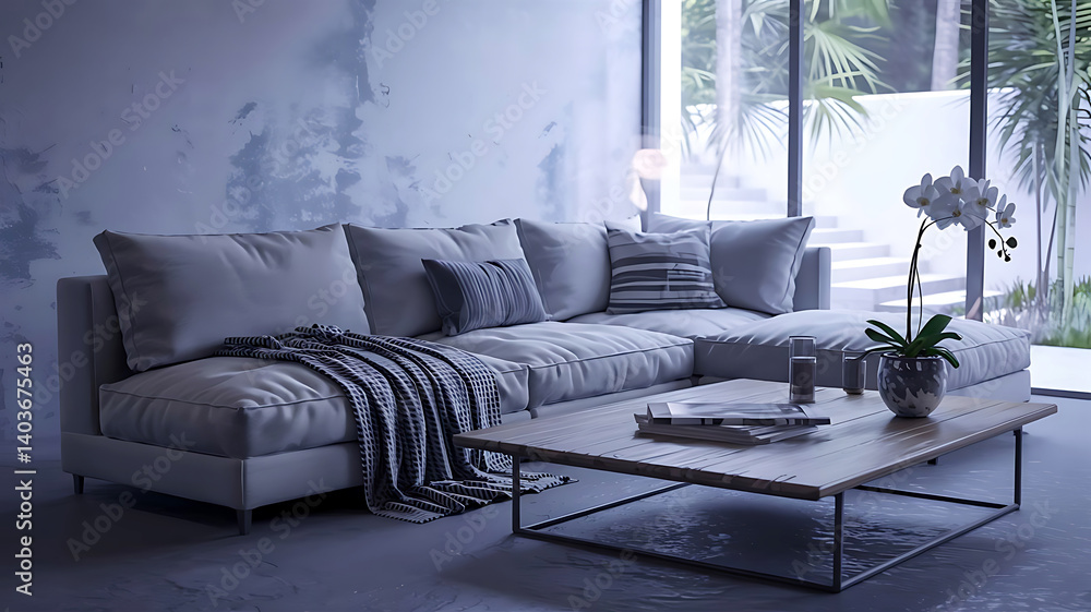 custom made wallpaper toronto digitala 3d rendering of a living room interior