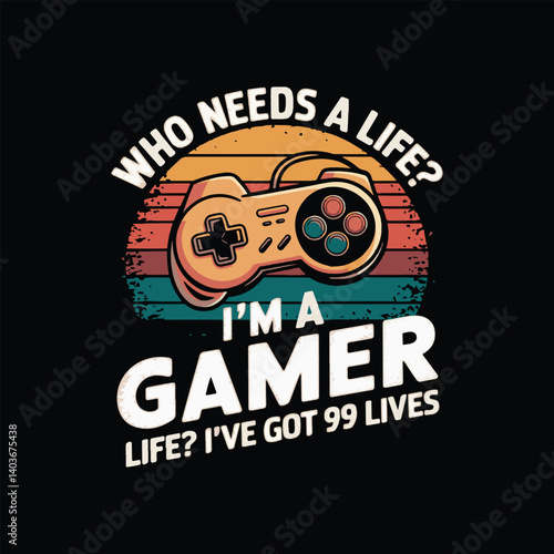 Gaming t shirt design