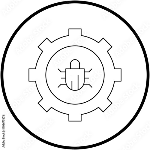 Bug Fixing icon single vector illustration